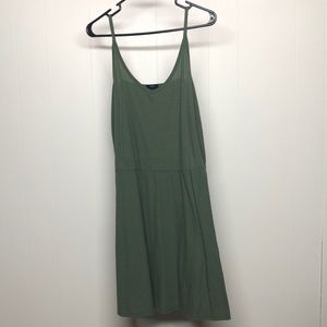 Green rue+ mini dress